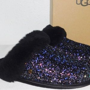 GENTLY WORN UGG Australia Scuffette II Slide on Sequin Slippers Women’s US 8
